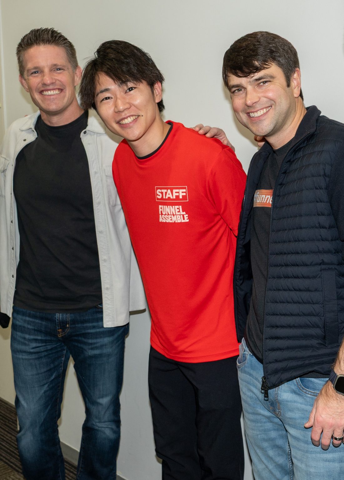 Kyo with friends at a ClickFunnels event